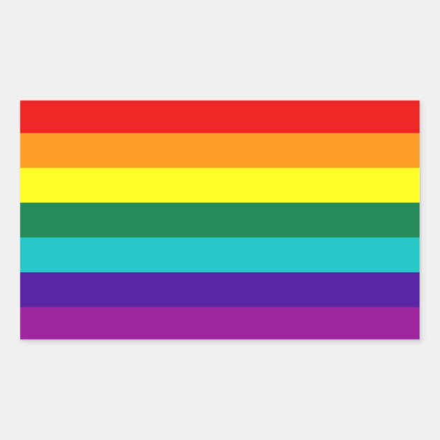 really small gay pride flag stickers