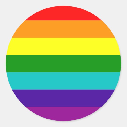 7 Stripes Rainbow Gay Pride Flag Sticker