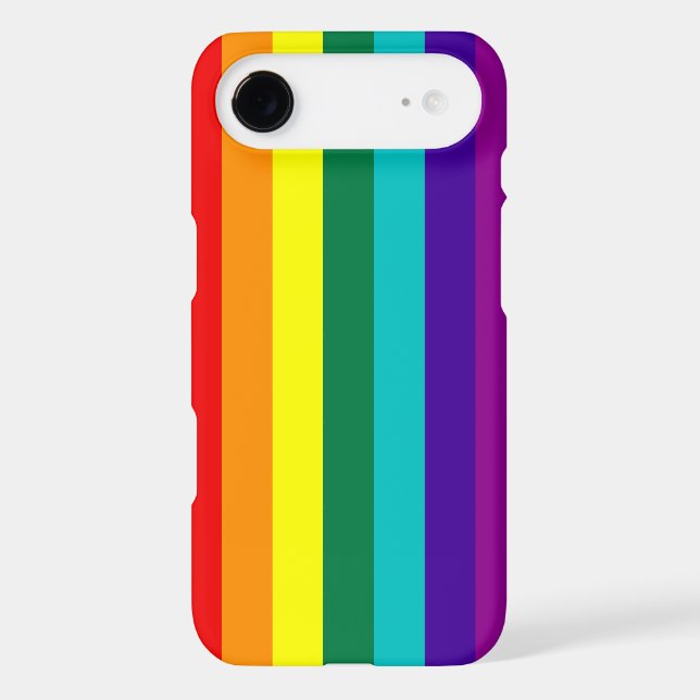 7 Stripes Rainbow Pride Case-Mate iPhone Case (Back)