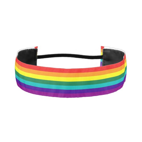 7 Stripes Rainbow Pride Flag Athletic Headband