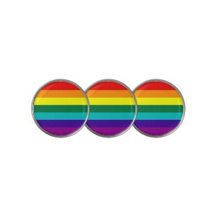 7 Stripes Rainbow Pride Flag Golf Ball Marker