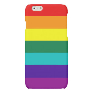 7 Stripes Rainbow Pride Flag Matte iPhone 6 Case