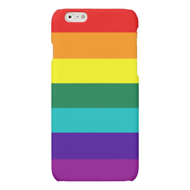 7 Stripes Rainbow Pride Flag iPhone Case (Back)