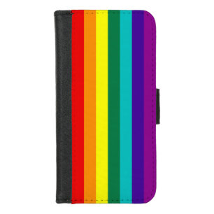 7 Stripes Rainbow Pride Flag iPhone 8/7 Wallet Case