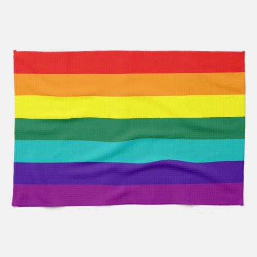 7 Stripes Rainbow Pride Flag Kitchen Towel