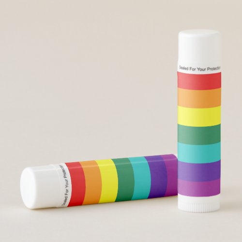 7 Stripes Rainbow Pride Flag Lip Balm