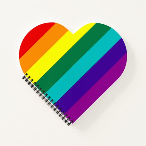 7 Stripes Rainbow Pride Flag Notebook