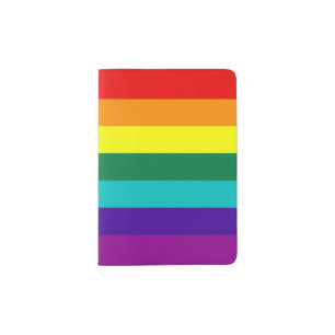7 Stripes Rainbow Pride Flag Passport Holder