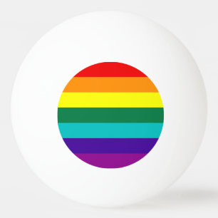 7 Stripes Rainbow Pride Flag Ping-Pong Ball