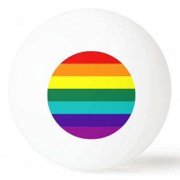 7 Stripes Rainbow Pride Flag Ping Pong Ball