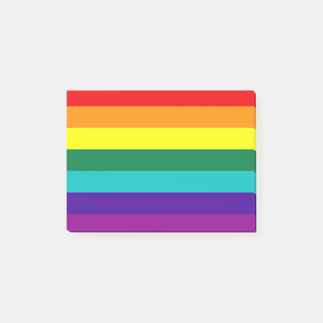 7 Stripes Rainbow Pride Flag Post-it Notes (Front)
