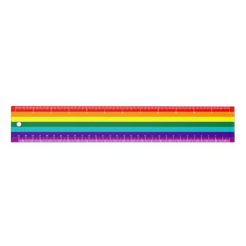 7 Stripes Rainbow Pride Flag Ruler