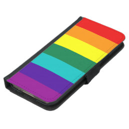 7 Stripes Rainbow Pride Flag Wallet Phone Case For Samsung Galaxy S5