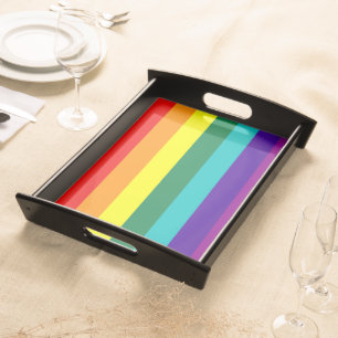 7 Stripes Rainbow Pride Flag Serving Tray