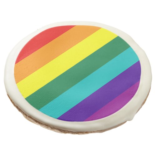 7 Stripes Rainbow Pride Flag Sugar Cookie
