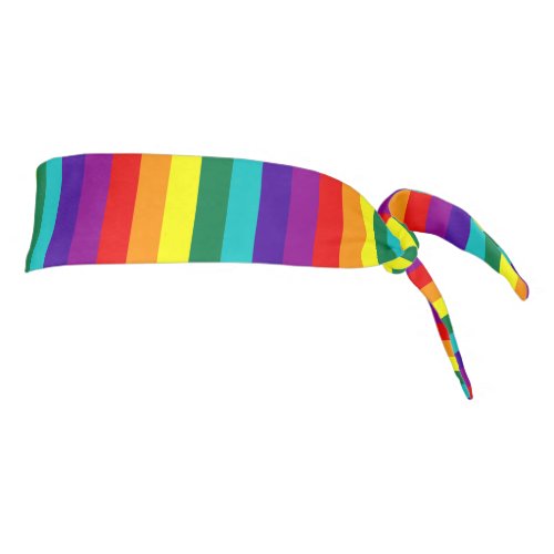 7 Stripes Rainbow Pride Flag Tie Headband