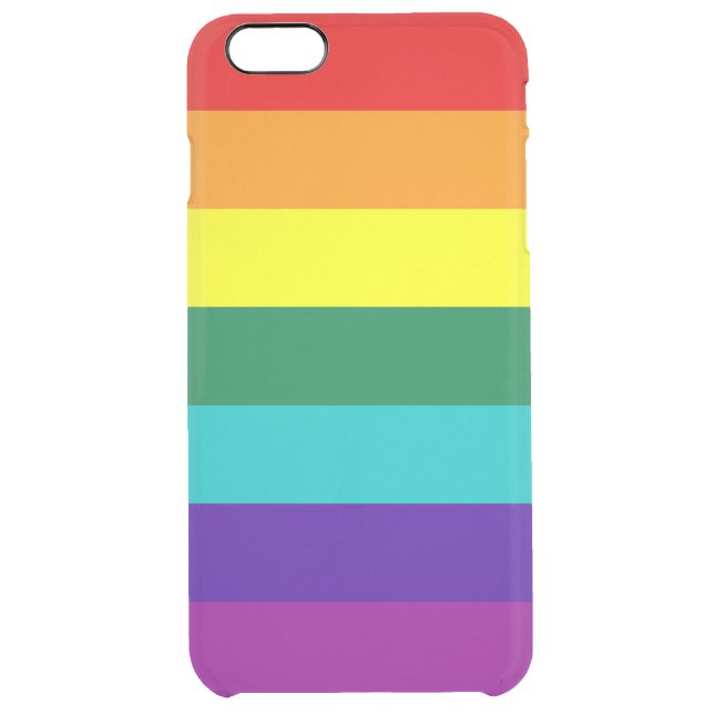 7 Stripes Rainbow Pride Flag Uncommon iPhone Case (Back)