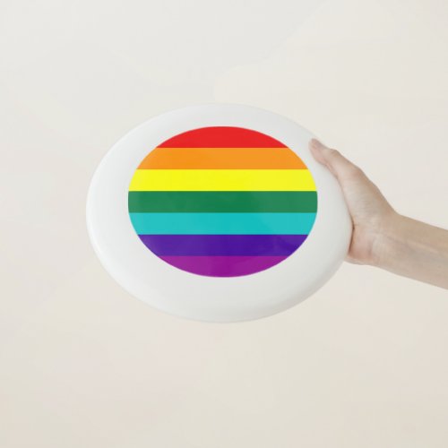 7 Stripes Rainbow Pride Flag Wham_O Frisbee