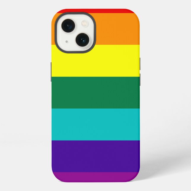 7 Stripes Rainbow Pride Iphone Case (Back)