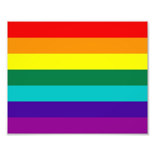 7 Stripes Rainbow Pride Photo Print
