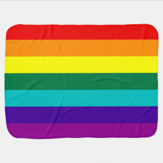 7 Stripes Rainbow Pride Receiving Blanket