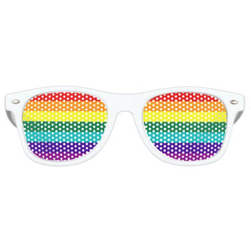 7 Stripes Rainbow Pride Retro Sunglasses