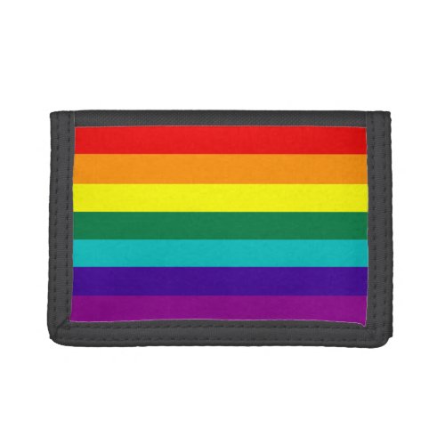 7 Stripes Rainbow Pride Trifold Wallet