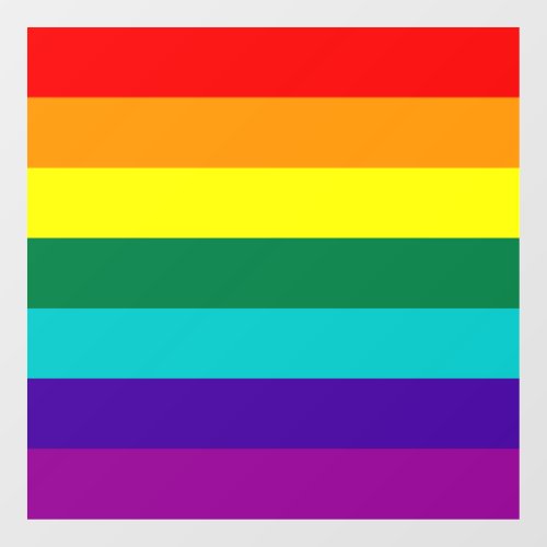 7 Stripes Rainbow Pride Window Cling