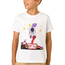 7 Today Space Themed Birthday T-Shirt
