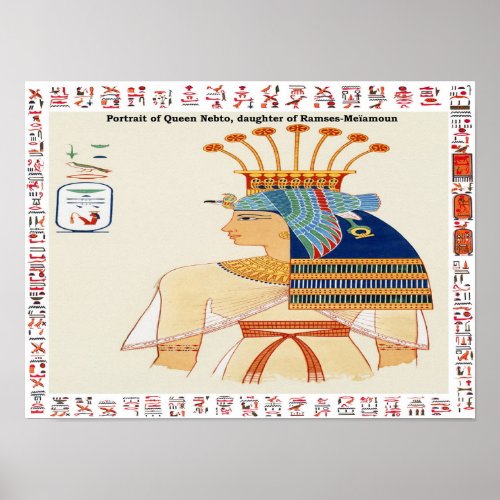 7 wonders of the world and ancient egypt gods poster