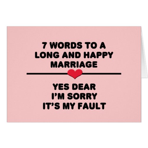7 Words For A Long and Happy Marriage