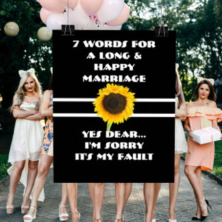 7 Words To A Long And Happy Marriage - Poster