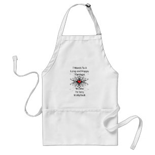 7 Words To A Long Marriage Adult Apron