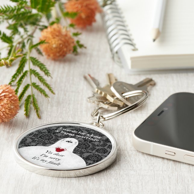 7 Words To A Long Marriage & Happy Marriage Keychain (Side)