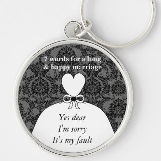 7 Words To A Long Marriage & Happy Marriage Keychain