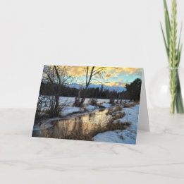7"x5" Folded Card || Creek Reflection 17