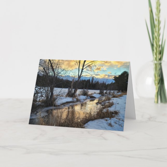 7"x5" Folded Card || Creek Reflection 17 sg (Front)