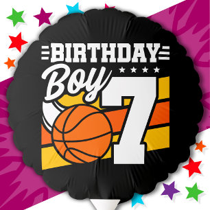 7 Year Old Basketball Party Theme 7th Birthday Boy Balloon