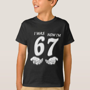 7 Year Old Birthday Shirt Was 6 Now I'm 7 67 Funny
