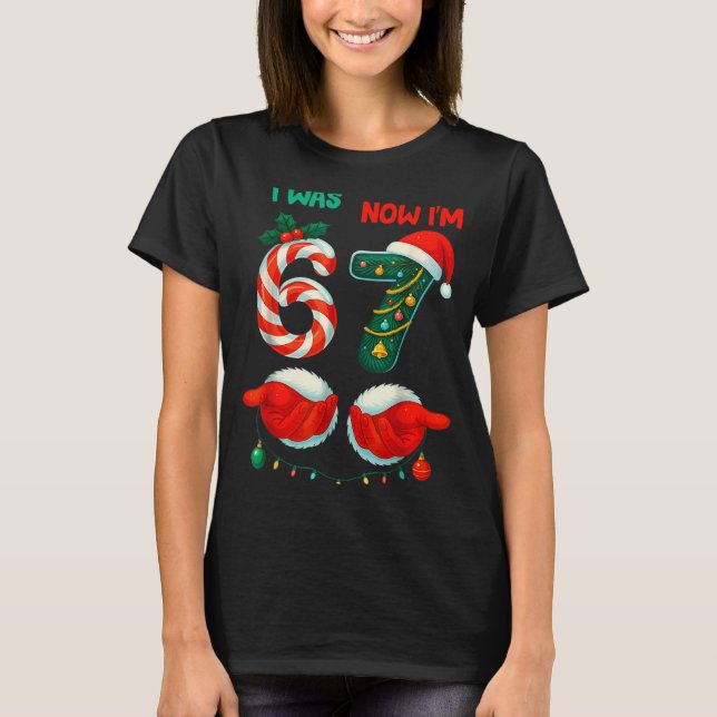 7 Year Old Birthday Shirt Was 6 Now Im 7 67 Funny  (Front)