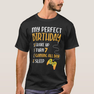 7 Year Old Gaming Birthday 7th Yo Gamer Boy Girl S T-Shirt