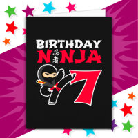 7 Year Old Karate Ninja Party Kids 7th Birthday