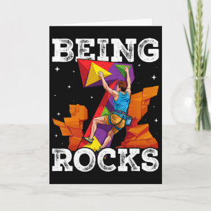 7 Year Old Rock Climbing 7th Birthday Adventures C Card