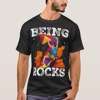 7 Year Old Rock Climbing 7Th Birthday Adventures T-Shirt