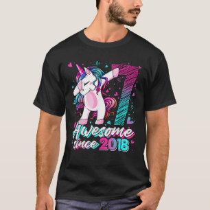 7 Year Old Unicorn Gifts For Girls 7th Birthday Gi T-Shirt