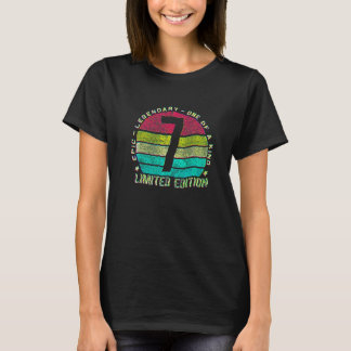 7 Year Old Vintage 2015 7th Birthday 1 T-Shirt