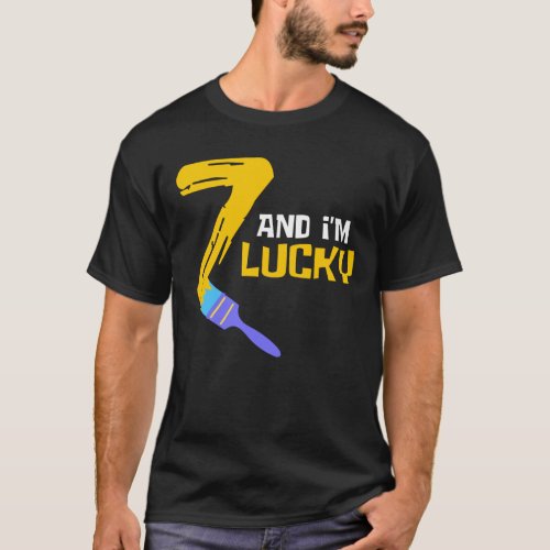 7 Years Lucky Number 7 Number Seven T_Shirt