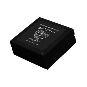 7 years of love black onyx personalized thank you gift box