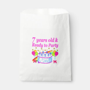 7th birthday favors packaging zazzle