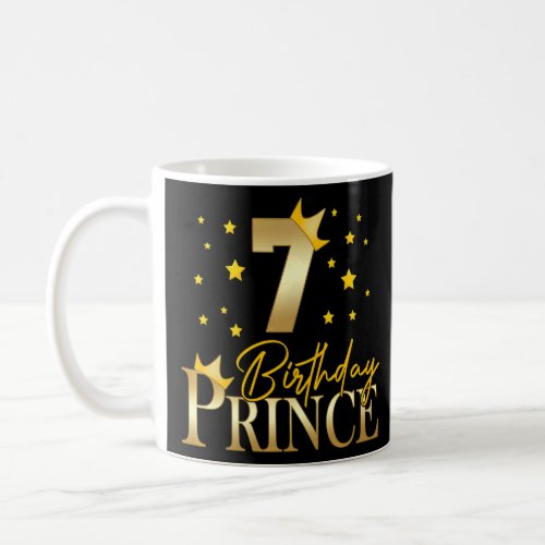 7 Years Old Birthday Prince 7th Birthday Little Bo Coffee Mug